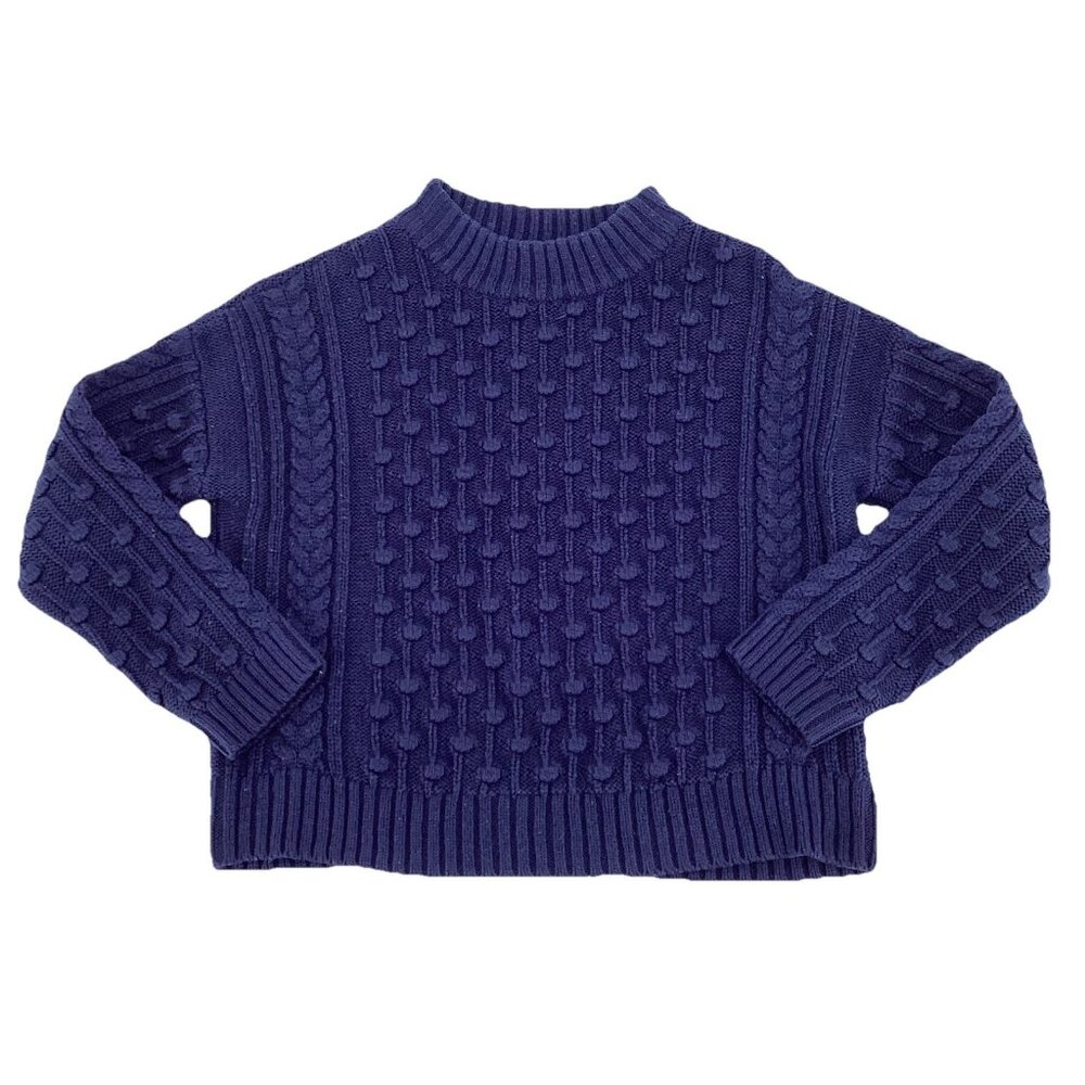 Vineyard Vines Girls/Boys Size Medium Blue Bubble Knot Pullover Sweater Knit